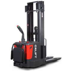 OXLIFT BX15 5500 мм 1500 кг Lion Самоходный штабелер с платформой оператора, литиевой АКБ и свободным подъемом, Грузоподъемность: 1.5 тонны (1500 кг), Высота подъема вил, м.: 5.5 м, Тип батареи: Li-ion, литий-ионная купить по выгодной цене 100kwatt.ru