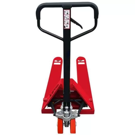 PROLIFT АС35 (R) 3500 кг Тележка гидравлическая (полиуретан, красная) в Краснодаре, Грузоподъемность: 3.5 тонны (3500 кг), Материал покрытия колес: с полиуретановыми колесами, Цвет тележки: красный купить по выгодной цене 100kwatt.ru