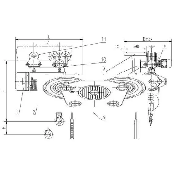 СИБТАЛЬ (GRM) CD1 10 т 12 м Таль электрическая канатная передвижная в Краснодаре, Грузоподъемность: 10 тонн (10000 кг), Высота подъема, м.: 12 м, Напряжение: 380 В купить по выгодной цене 100kwatt.ru