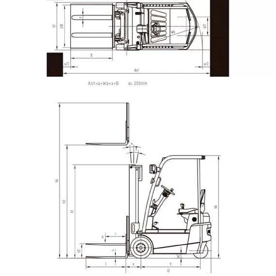 OXLIFT CPDS10-XD2 Li-Ion 1 т 3 м Электропогрузчик вилочный в Краснодаре купить по выгодной цене 100kwatt.ru