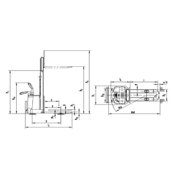 SIBLINE CL1556W 1,5 т 5,6 м Самоходный штабелёр с платформой оператора в Краснодаре купить по выгодной цене 100kwatt.ru