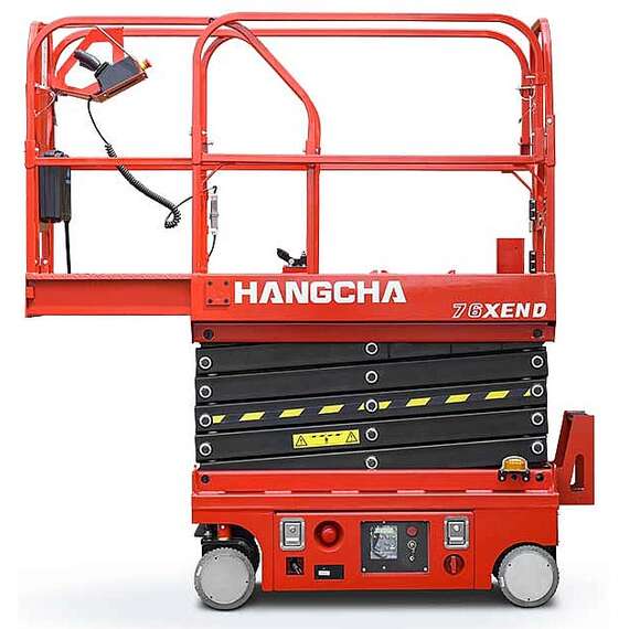 HANGCHA 78XEN 230 кг 6 м Ножничный подъемник аккумуляторный в Краснодаре, Грузоподъемность: 230 кг, Высота подъема, м.: 5.8 м, Тип питания: аккумуляторные (DC), Напряжение: 24 В, Тип батареи: Кислотная, обслуживаемая купить по выгодной цене 100kwatt.ru