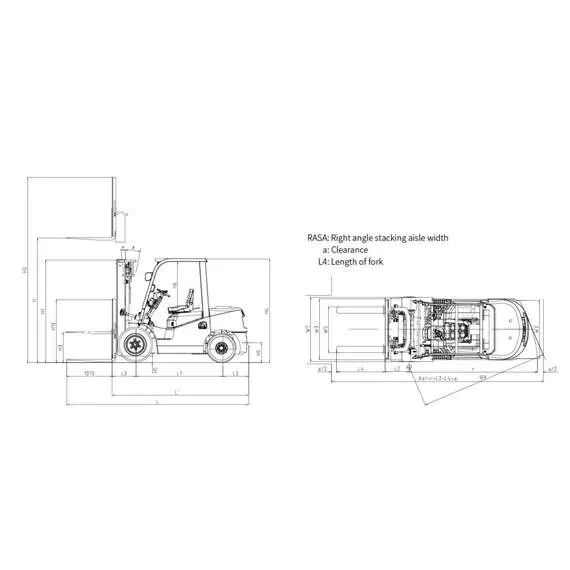 GROS-HELI CPQD20-RCK2 FFL 2 т 3,3 м Бензиновый погрузчик, двухсекционная мачта со свободным ходом в Краснодаре, Грузоподъемность: 2 тонны (2000 кг), Высота подъема вил, м.: 3.3 м купить по выгодной цене 100kwatt.ru