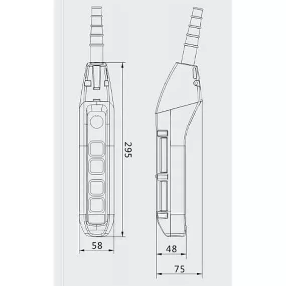 OCALIFT IP55 TNHA1-62FYS Пульт управления 4 кнопками 2 скорости, стоп, ключ в Краснодаре купить по выгодной цене 100kwatt.ru