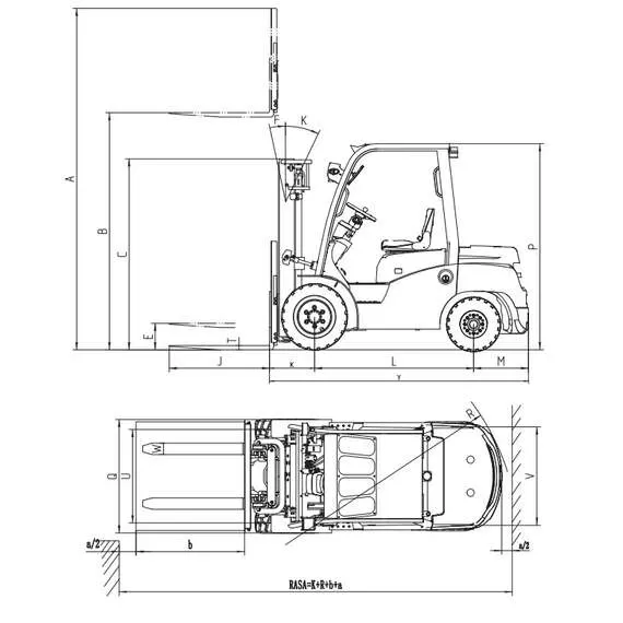 EP CPCD25T8 SS FFL 2500 кг 4,8 м Дизельный погрузчик, двигатель Mitsubishi, свободный ход вил, боковое смещение каретки в Краснодаре купить по выгодной цене 100kwatt.ru