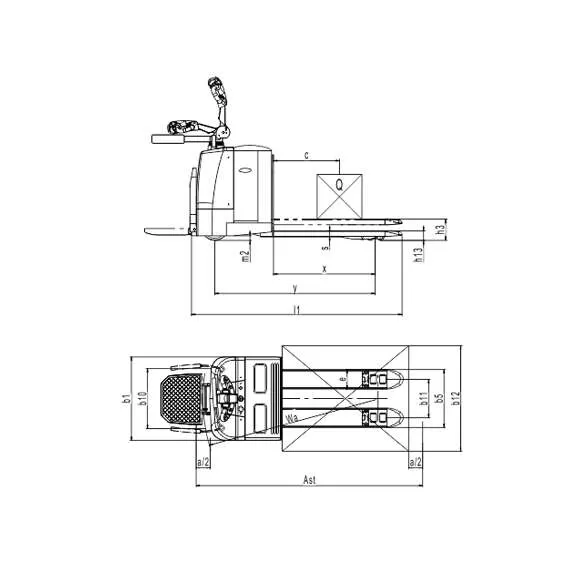 OXLIFT TX25 2500 кг Самоходная электрическая тележка 210 Ач в Краснодаре купить по выгодной цене 100kwatt.ru